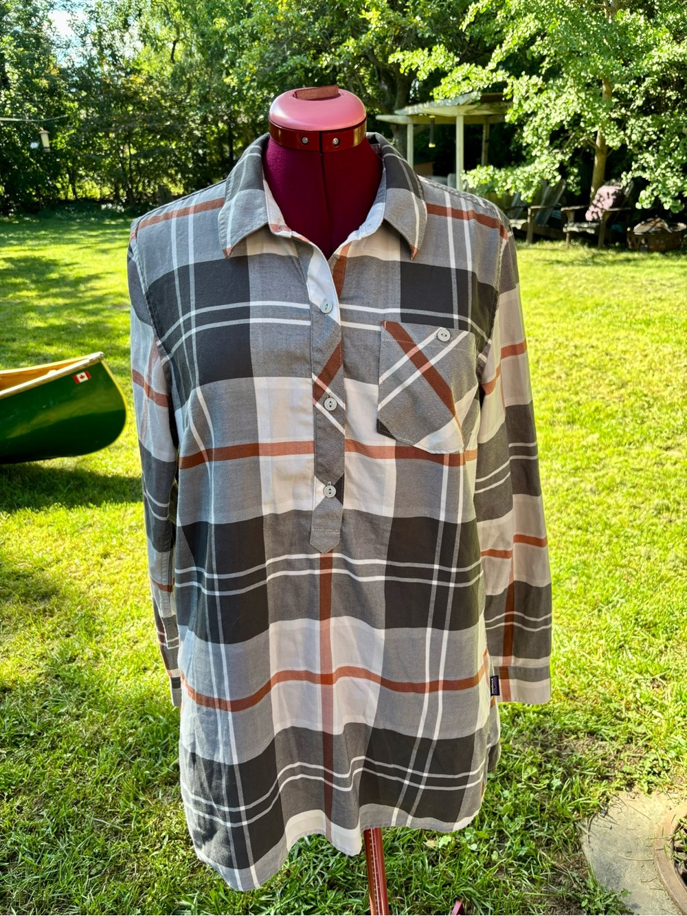 Patagonia plaid flannel tunic